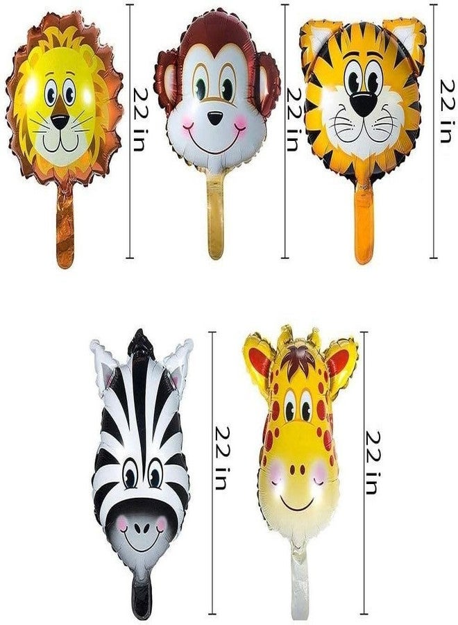 GROOVY DUDZ GROOVYDUDZ Jungle Theme 2nd Birth day Decoration Combo - 54 Pcs Happy 2 Year Birth day Party Kit for Baby Boy & Girl with Safari Animals, Balloons, Banner & Party Accessories - Image 4